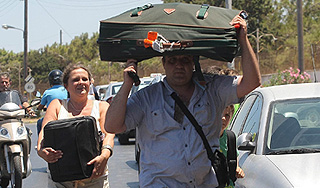 Туристов напугало землетрясение в Италии Туристов напугало землетрясение в Италии