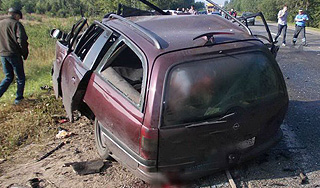 Opel из России устроил аварию в Белоруссии Opel из России устроил аварию в Белоруссии