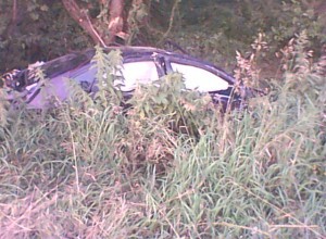 Поездка в Питер закончилась в кювете