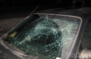 Легковушка наехала на пьяного пешехода