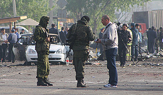 В центре Махачкалы прогремели два взрыва В центре Махачкалы прогремели два взрыва
