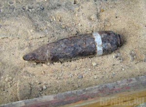 Прохожие нашли снаряд возле брянского вокзала Фото: пресс-служба ГУ МЧС России по Брянской области