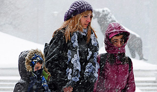 Центральную Европу занесло снегом Центральную Европу занесло снегом