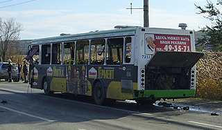В Волгограде взорвали пассажирский автобус В Волгограде взорвали пассажирский автобус