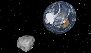 Крупный астероид пролетел над Землей Крупный астероид пролетел над Землей