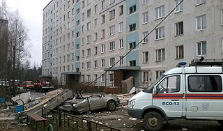 В жилом доме под Москвой взорвался газ В жилом доме под Москвой взорвался газ