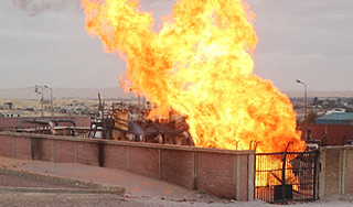 В Польше взорвался газопровод В Польше взорвался газопровод