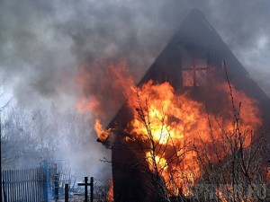 В Советском районе сгорела дача