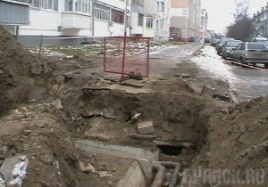 В Советском районе прорвало теплотрассу