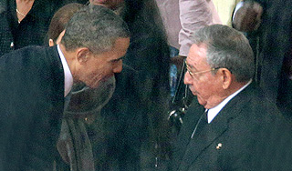 Кастро рассказал о рукопожатии с Обамой Кастро рассказал о рукопожатии с Обамой