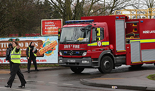 Пожар закрыл Британский парк развлечений Пожар закрыл Британский парк развлечений