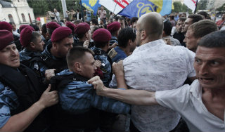 Беспорядки в Киеве: задержаны 32 человека Беспорядки в Киеве: задержаны 32 человека