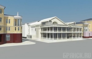 Брянские власти усмирили желания «Фортуны» Фото: Пристройка веранды к Фортуне. Вид с улицы Фокина