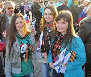 Россияне поддержали присоединение Крыма Россияне поддержали присоединение Крыма