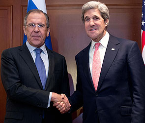 Лавров и Керри за ужином обсудили Украину Лавров и Керри за ужином обсудили Украину