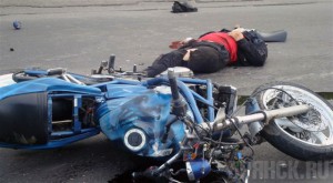 Мотоциклист погиб на месте