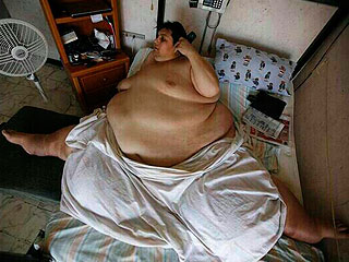 Умер один из самых толстых людей в мире Умер один из самых толстых людей в мире