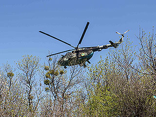 Над Славянском сбит третий вертолет Над Славянском сбит третий вертолет