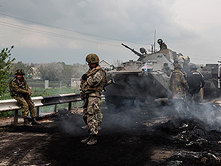 На российско-украинской границе идет бой На российско-украинской границе идет бой