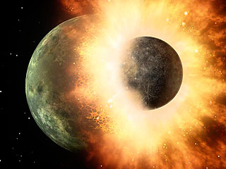 Луна откололась от Земли Луна откололась от Земли