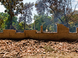 В жилой дом под Ростовом попал фугас из Украины В жилой дом под Ростовом попал фугас из Украины