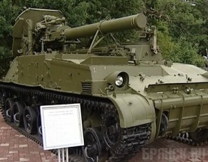 На Партизанской поляне появился самоходный миномет «Тюльпан»