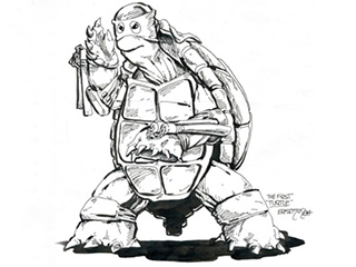 Рисунок "Черепашек-ниндзя" уйдет с молотка Рисунок "Черепашек-ниндзя" уйдет с молотка