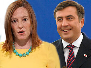 Псаки вступилась за Саакашвили Псаки вступилась за Саакашвили