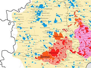 Активисты рисуют схемы боев в Донбассе Активисты рисуют схемы боев в Донбассе