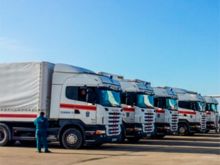 Путин отправил гуманитарный конвой Путин отправил гуманитарный конвой