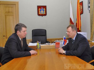 Свершилось: брянский губернатор Николай Денин снят с должности Александр Богомаз и Николай Денин