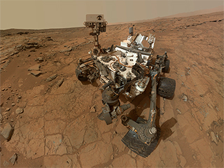 Марсоход Curiosity рухнул в вулкан Марсоход Curiosity рухнул в вулкан