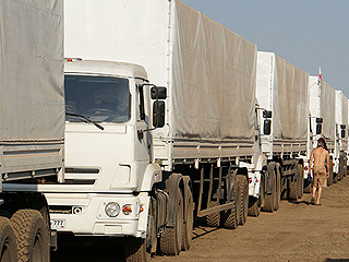 Луганск встретил гумпомощь с ликованием Луганск встретил гумпомощь с ликованием