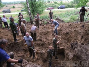В Почепском районе будут захоронены останки 19 воинов