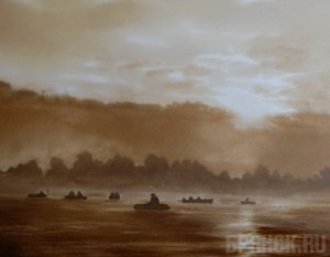 Брянцы увидят «нефтяные» картины Людмилы Жиженко Людмила Жиженко. «Утро на реке»