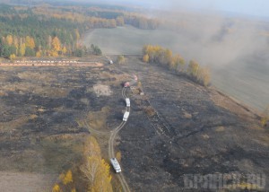 Два очага возгорания обнаружены рядом с Брянском