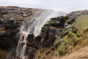 Мощный ветер сдул водопад в Америке Мощный ветер сдул водопад в Америке
