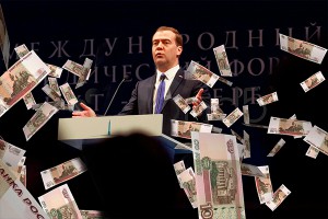 Медведев хранит сбережения в рублях Медведев хранит сбережения в рублях
