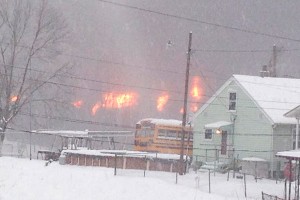 Авария поезда с нефтью привела к катастрофе Авария поезда с нефтью привела к катастрофе