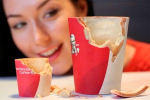 В KFC появились съедобные стаканы В KFC появились съедобные стаканы