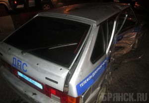 Пьяный житель Брянска врезался в машину ДПС под Калугой