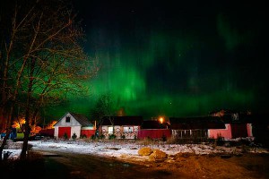 Россиян восхитило северное сияние Россиян восхитило северное сияние