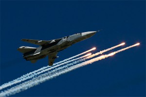 ВВС России применили неуправляемые ракеты ВВС России применили неуправляемые ракеты