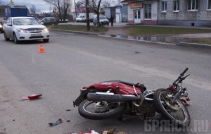 В 2014 году почти 40 мотоциклистов и скутеристов попали в ДТП