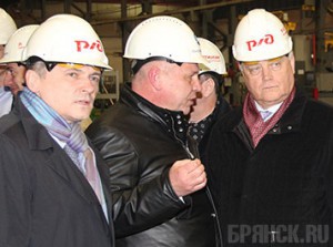 В Брянске побывал президент ОАО «РЖД» Владимир Якунин Владимир Якунин (на фото справа)