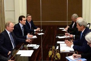 Керри передал Путину привет от Обамы Керри передал Путину привет от Обамы