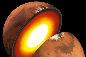 Марс раскололся на три части Марс раскололся на три части