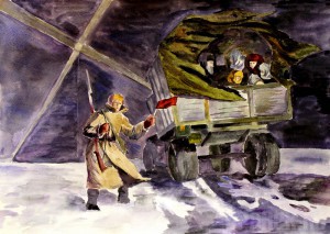 Юная художница из Брянска победила на Всероссийском конкурсе Кира Позднякова. «Дорога жизни»