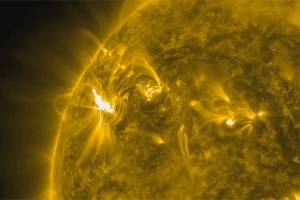 На Солнце произошла мощная вспышка На Солнце произошла мощная вспышка