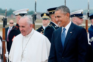 Обама подарил Папе Римскому голубя Обама подарил Папе Римскому голубя